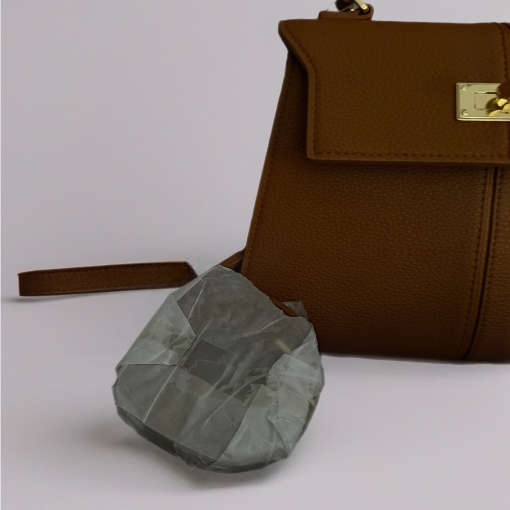 JW PEI Brown Satchel with Gold Accents NWT - Picture 11 of 12